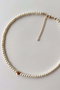 Heliophilia Silver Collar de Piedra de Circonita en Dorado